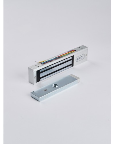 R-Lock RL-EM180-LSS - Электромагнитный замкок, 180кг, DC12/24B, цвет серебристый сатинированный алюминий RAL 7047, два датчика втроены в корпус замка: датчик Холла и магнито-контактный датчик в Таганроге Электромагнитные замки Pintop.ru