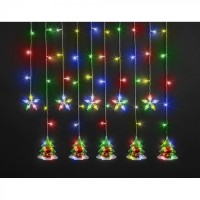 Гирлянда Navigator 95 028 NGF-D037-05 (бахрома звезды и елки CW 3*0.6м IP20)