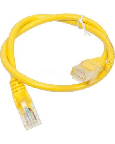 Патч-корд RJ45 - RJ45, 4 пары, UTP, категория 6, 2 м, желтый, LSZH LANMASTER LAN-PC45/U6-2.0-YL в Таганроге Патч-корды и пигтейлы Pintop.ru