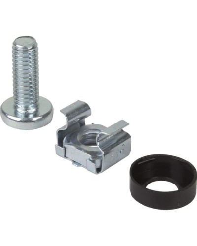 Комплект крепежа винт+шайба+гайка M6x16 REXANT (04-2686) в Таганроге Аксессуары для стоек и шкафов Pintop.ru