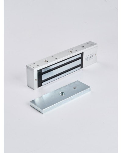 R-Lock RL-EM350-L0S - Электромагнитный замкок, 350кг, DC12/24B, цвет серебристый сатинированный алюминий RAL 7047 в Таганроге Электромагнитные замки Pintop.ru