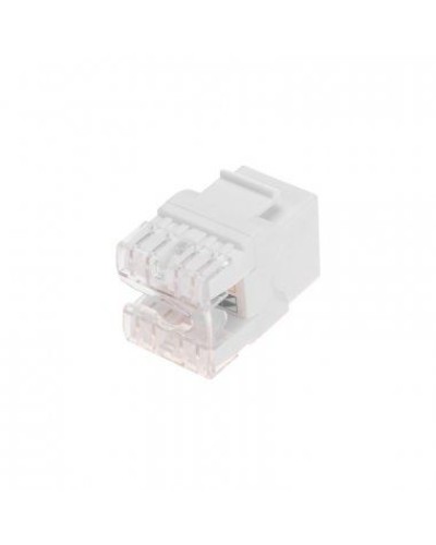 Модуль Keystone Jack RJ-45(8P8C), UTP неэкранированный, CAT 5e, тип 180 градусов, белый REXANT PRO 02-0060 в Таганроге Модули Keystone Pintop.ru