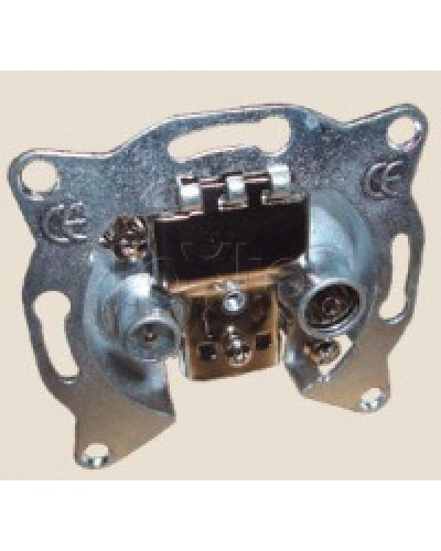 Механизм розетки TV+FM оконечный LK60 Экопласт 865200-1 в Таганроге Розетки компьютерные и телефонные Pintop.ru