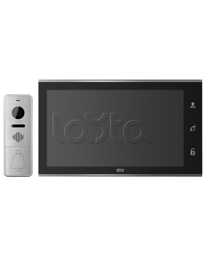 Комплектвидеодомофона CTV-DP4105AHD (черный) в Таганроге Комплекты домофонов Pintop.ru