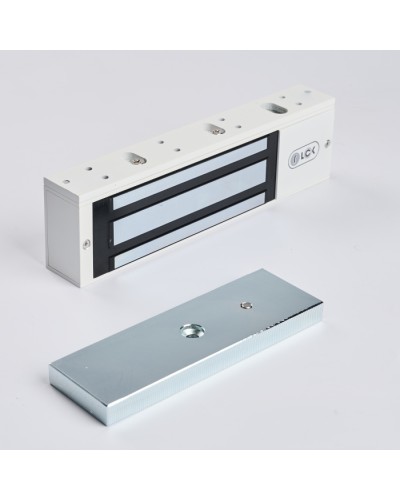 R-Lock RL-EM500-L0W - Электромагнитный замкок, 500кг, DC12/24B, цвет белый, RAL9016(белый) в Таганроге Электромагнитные замки Pintop.ru