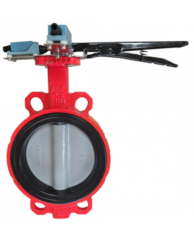 Затвор дисковый межфланцевый Зт150/1.6-УФ.УХЛ4-Аква-Гефест с рукояткой в Таганроге Затворы дисковые Pintop.ru