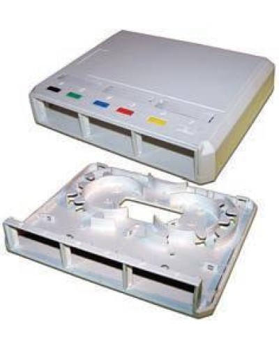 Коробка настенная оптическая на 3 модульные вставки, белая LANMASTER LAN-MB-3FO-WH в Таганроге Распределительные коробки Pintop.ru