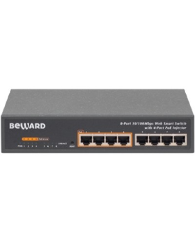 Коммутатор PoE 8-портовый Beward STW-8P4 в Таганроге Коммутаторы Pintop.ru