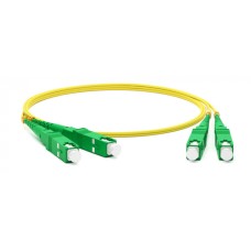 Патч-корд волоконно-оптический Hyperline FC-D2-9-SC/AR-SC/AR-H-1M-LSZH-YL