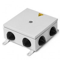 Коробка монтажная огнестойкая металлическая герметичная КМОМГ (12к х 10мм) 150х200х60 IP 66 (6 вводов) ПожТехКабель (076-552)