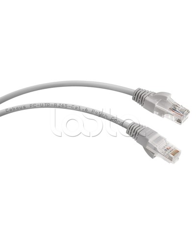 Шнур коммутационный 2xRJ-45/8P8C U/UTP кат.6 (2 м) Cabeus PC-UTP-RJ45-Cat.6-2m в Таганроге Патчкорды (медные) Pintop.ru