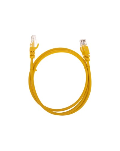 Патч-корд U/UTP, CAT 5e, RJ45-RJ45, 26AWG, LSZH, желтый, 1м REXANT 02-0105-1 в Таганроге Патчкорды (медные) Pintop.ru