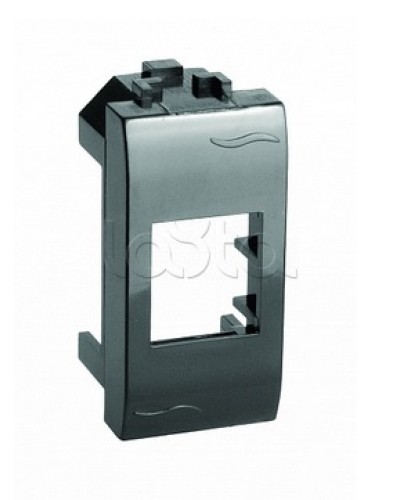 Адаптер для информационных разъемов Keystone, черный, 1мод. DKC (77607N) в Таганроге Аксессуары для стоек и шкафов Pintop.ru