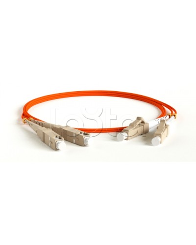 Патч-корд волоконно-оптический многомодовый MM 50/125, LC-SC, duplex, LSZH, 1 м Hyperline FC-D2-50-LC/PR-SC/PR-H-1M-LSZH-OR в Таганроге Патч-корды оптические Pintop.ru