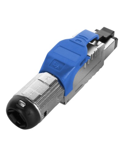 Разъем полевой оконцовки RJ-45 Hyperline (PLUE-8P8C-S-C6A-SH-BL) в Таганроге Патч-корды и пигтейлы Pintop.ru