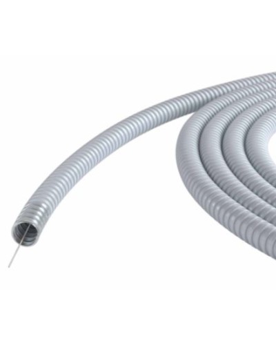 Металлорукав DN 15мм в ПВХ изоляции, Dвн 15,5 мм, Dнар 19,5, с протяжкой, 100 м, цвет серый DKC 6071R-015100P в Таганроге Металлорукав Pintop.ru