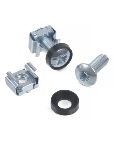 Комплект винт M6, квадратная гайка, шайба для крепления 19 оборудования в Таганроге Расходные материалы для шкафов и стоек Pintop.ru