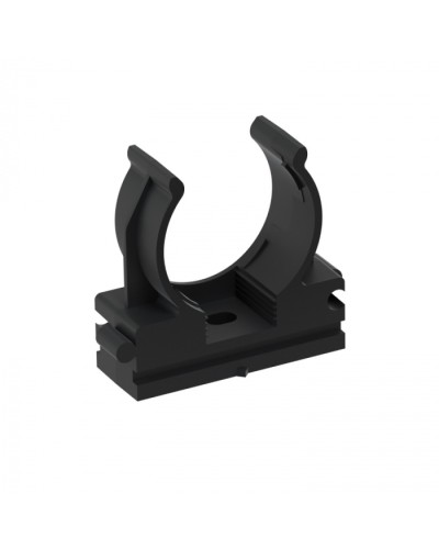 CFQ25 Держатель (клипса) для труб, для монтажного пистолета D25мм, цвет чёрный (10шт) Экопласт (41525-10BL) в Таганроге Держатели, клипсы, скобы Pintop.ru