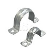 Скоба оцинкованная двулапковая для трубы D25мм (100 шт/уп) Экопласт 43625