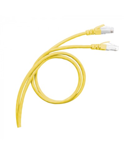 Патч-корд S/FTP, cat. 6а, PVC, 1м, желтый Legrand (051780) в Таганроге Патчкорды (медные) Pintop.ru