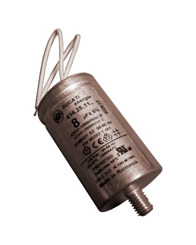 Конденсатор 8 мкФ с гибкими выводами и болтом Came 119RIR339 в Таганроге Запчасти для шлагбаумов и автоматики Pintop.ru