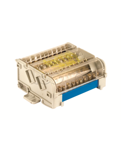 Блок распределительный на DIN рейку 2р 125А, 7х6мм 2х7,5мм 2x9мм DKC BD125112 в Таганроге Аксессуары для лотков Pintop.ru