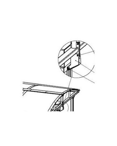 Кронштейн для стыковки турникета PERCo-RF01 0-11 в Таганроге Дополнительное оборудование для СКУД Pintop.ru