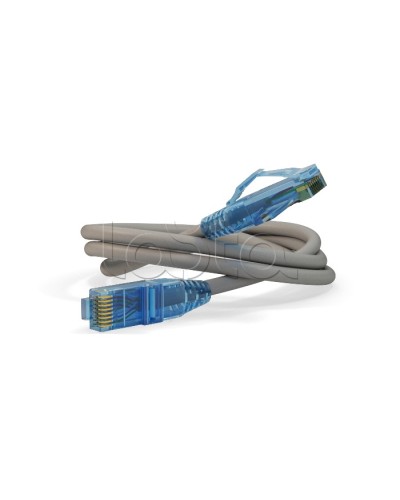 Патч-корд RJ45-RJ45, 4 пары, UTP, кат.6, LSZH (0,5м) Hyperline PC-LPM-UTP-RJ45-RJ45-C6-0.5M-LSZH-GY в Таганроге Патчкорды (медные) Pintop.ru