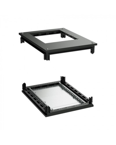Крыша с фланцем и основание для 19 IT-CQE 800x800, RAL9005 DKC (R5RKTB88FITB) в Таганроге Аксессуары для стоек и шкафов Pintop.ru