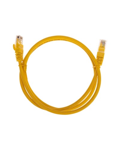 Патч-корд U/UTP, CAT 6, RJ45-RJ45, 26AWG, LSZH, желтый, 1м REXANT 02-0295-1 в Таганроге Патчкорды (медные) Pintop.ru