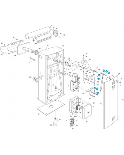 Моторедуктор G4000 Came 119RIG194 в Таганроге Запчасти для шлагбаумов и автоматики Pintop.ru