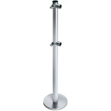 Стойка ограждения с 2-мя полупетлями L-образная передвижная, 2 муфты справа Oxgard ВЗР2442.09.01