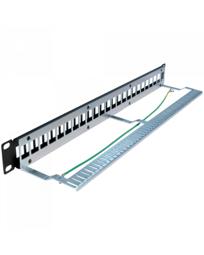 Патч-панель наборная, 24 порта, STP, 1U TWT (TWT-PP24OK-STP) в Таганроге Патч панель Pintop.ru