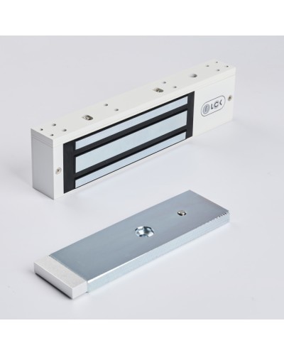 R-Lock RL-EM350-LSW - Электромагнитный замкок, 350кг, DC12/24B, цвет белый, RAL9016(белый), два датчика втроены в корпус замка: датчик Холла и магнито-контактный датчик в Таганроге Электромагнитные замки Pintop.ru