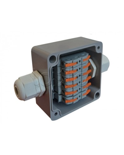 Коробка пылевлагонепроницаемая клеммная G366 А Wago АЯКС IP66/IP65, 82x80x55 Магнито-контакт в Таганроге Распределительные коробки Pintop.ru