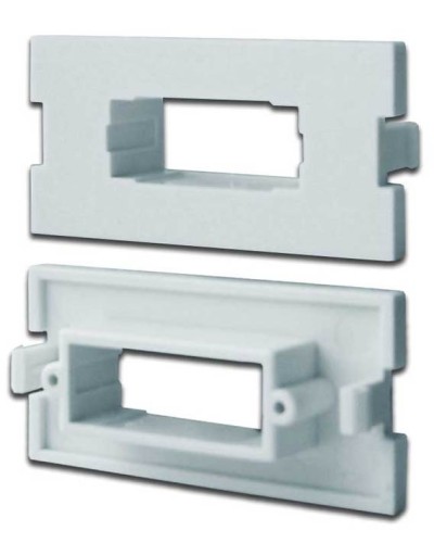 Вставка модульная под SC дуплексный адаптер в розетку LAN-MB, белая LANMASTER LAN-MBP-2SC-WH в Таганроге Коннекторы Pintop.ru