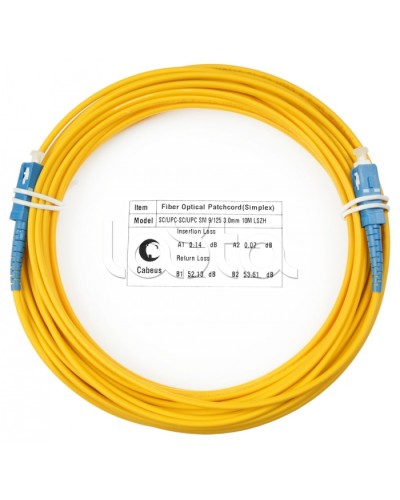 Шнур оптический simplex SC-SC 9/125 SM 15 м LSZH Cabeus FOP(s)-9-SC-SC-15M в Таганроге Патч-корды оптические Pintop.ru