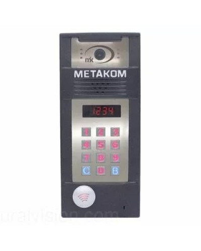 Многоабонентый антивандальный блок вызова со встроенной гибридной видеокамерой Метаком в Таганроге Блоки вызова многоабонентные Pintop.ru