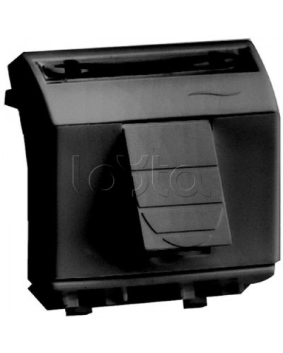 Компьютерная розетка RJ-45, кат.6A 8P8C, Hyperline, Dual IDC: 110&Krone Brava, черн., 2мод DKC 77679N в Таганроге Розетки компьютерные и телефонные Pintop.ru