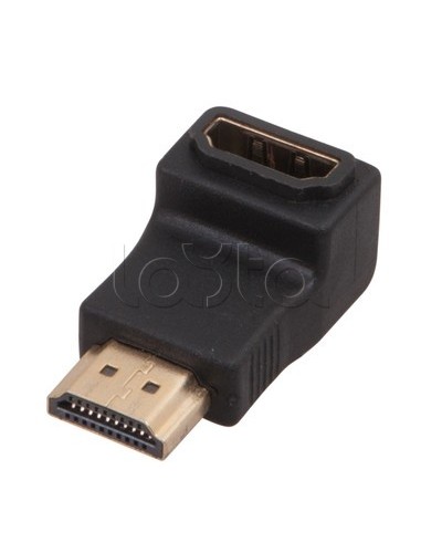 Переходник гнездо HDMI - штекер HDMI угловой GOLD (10шт/уп) REXANT 17-6805 в Таганроге Проходные адаптеры Pintop.ru