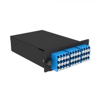 Кассета кроссовая 3 разъема черный Cabeus (FO-OM3-3x12MPO(m)/U-36xLC/U-A-BK)