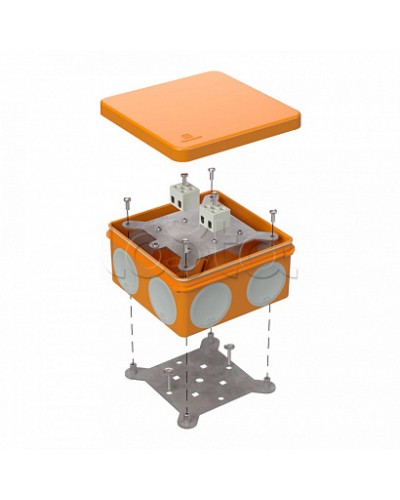Коробка огнестойкая для о/п двухкомпонентная 60-0300-FR2.5-4 Е15-Е120 100х100х50 Промрукав (60-0300-FR2.5-4) в Таганроге Огнестойкие кабельные линии Pintop.ru