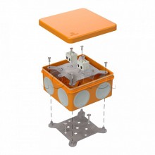 Коробка огнестойкая для о/п двухкомпонентная 60-0300-FR2.5-4 Е15-Е120 100х100х50 Промрукав (60-0300-FR2.5-4)