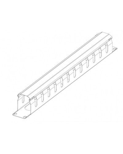 Органайзер горизонтальный 19 1U с крышкой ЦМО ГКЗ-1U-9005 в Таганроге Кабельные органайзеры Pintop.ru