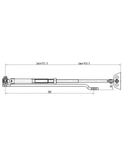 Рычаг удлиненный Vizit Рычаг-503 LONG в Таганроге Дополнительное оборудование для СКУД Pintop.ru