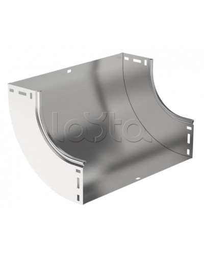 ESCA Поворот плавн. 90град тип В10 80х500мм IEK (CPV51-0-90-080-500) в Таганроге Аксессуары для лотков Pintop.ru