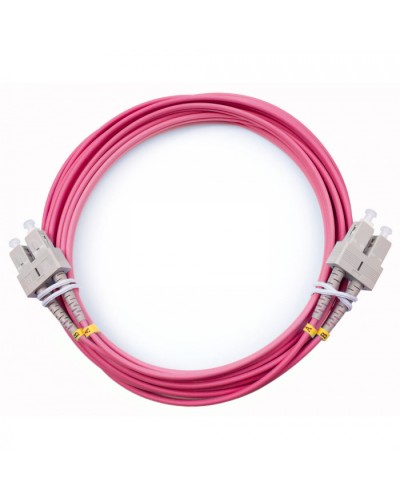 Шнур оптический duplex SC-SC 50/125 mm OM4 5м LSZH Cabeus FOP-50-OM4-SC-SC-5m в Таганроге Патч-корды оптические Pintop.ru