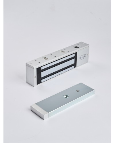 R-Lock RL-EM500-LSS - Электромагнитный замкок, 500кг, DC12/24B, цвет серебристый сатинированный алюминий RAL 7047, два датчика втроены в корпус замка: датчик Холла и магнито-контактный датчик в Таганроге Электромагнитные замки Pintop.ru