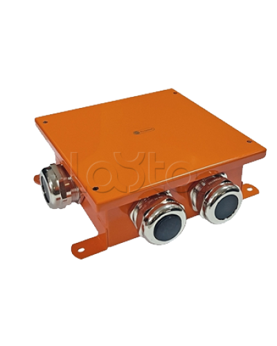 SMB120 Коробка металлическая, огн. E-110,о/п 120х120х60, 4 метал. гермоввода, IP66, 8P, (1,5-10 мм2), цвет оранж. Экопласт (56344) в Таганроге Распределительные коробки Pintop.ru
