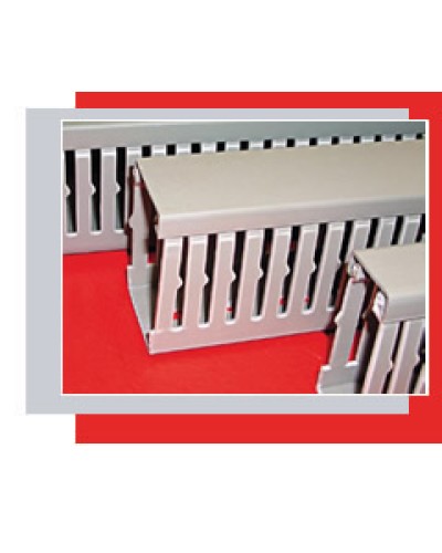 Короб перфорированный 60х100 мм (серый) Экопласт СР-Е184 в Таганроге Кабель-канал Pintop.ru